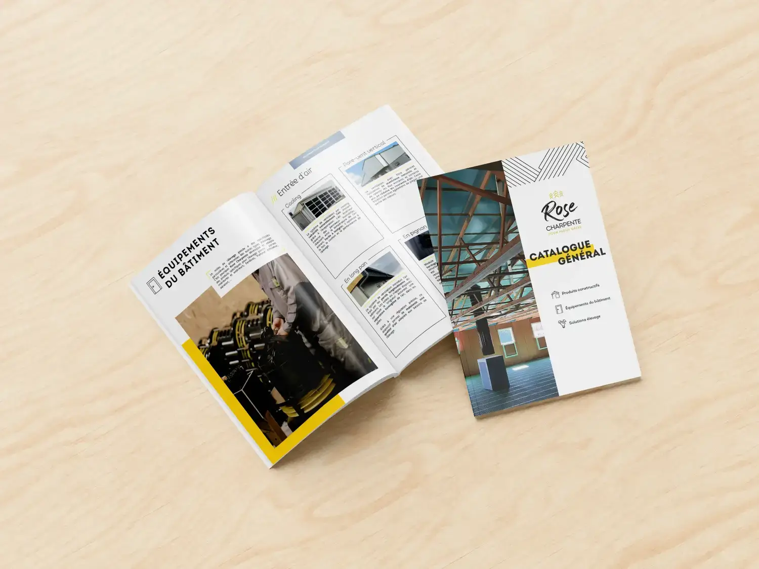 Brochures et catalogues des solutions constructives Rose Charpente